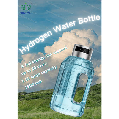 Good price Bouteille d'eau hydrogène H2 rechargeable portable SPE 1,5L Grande capacité en ligne